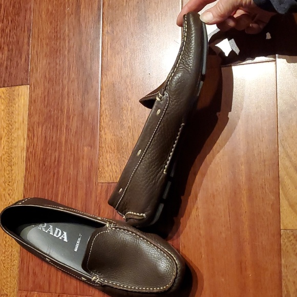 Prada brown loafer/driving shoe - Picture 2 of 5